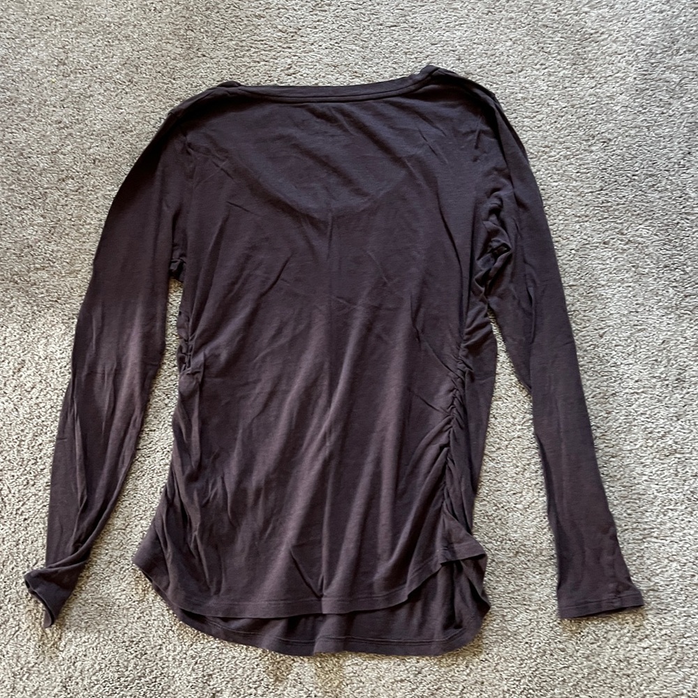 Maternity Women's Long Sleeve Top - Dark Gray